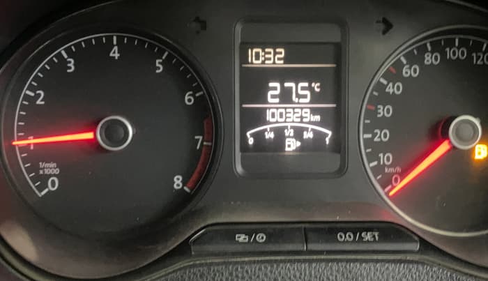 2016 Volkswagen Polo TRENDLINE 1.2L PETROL, Petrol, Manual, 1,00,319 km, Odometer Image