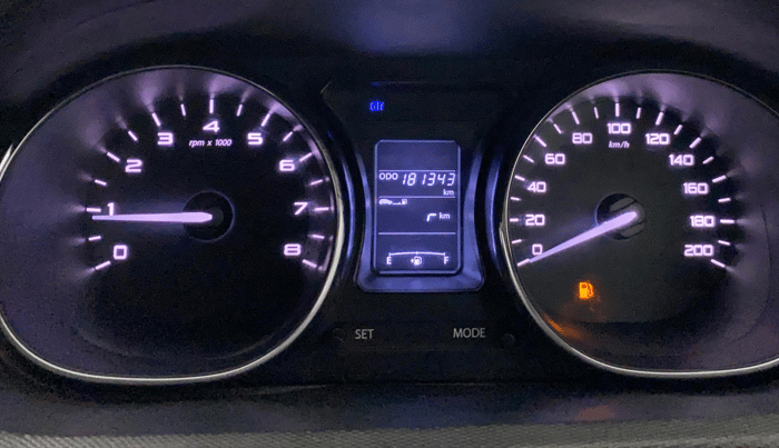 2018 Tata Tiago XZ PETROL, Petrol, Manual, 1,81,325 km, Odometer Image