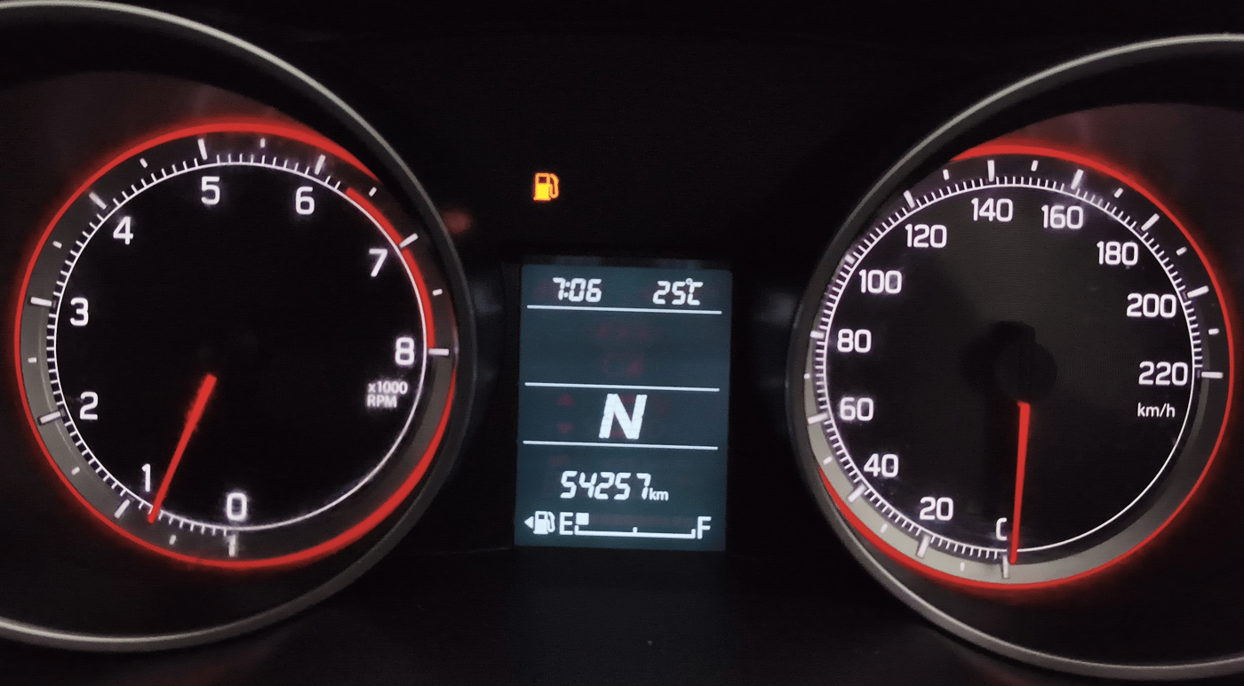 2021 Maruti Swift ZXI AMT, Petrol, Automatic, 54,257 km, Odometer Image