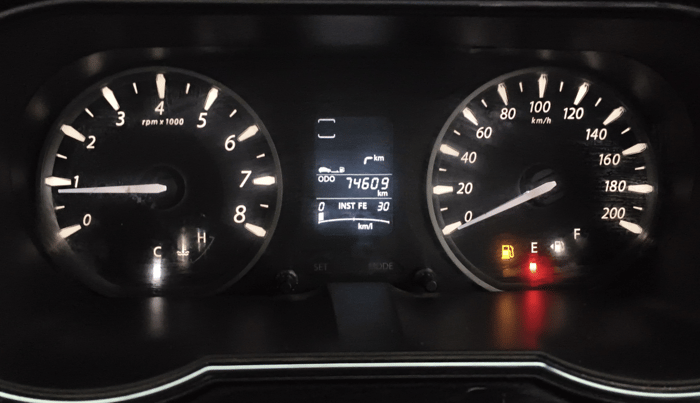 2015 Tata Zest XT PETROL, Petrol, Manual, 74,609 km, Odometer Image