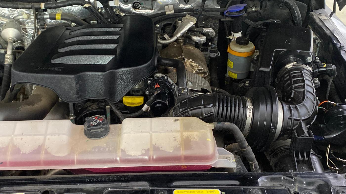 2024 Mahindra Thar LX D HT 2WD MT, Diesel, Manual, 22,214 km, Engine View - Left