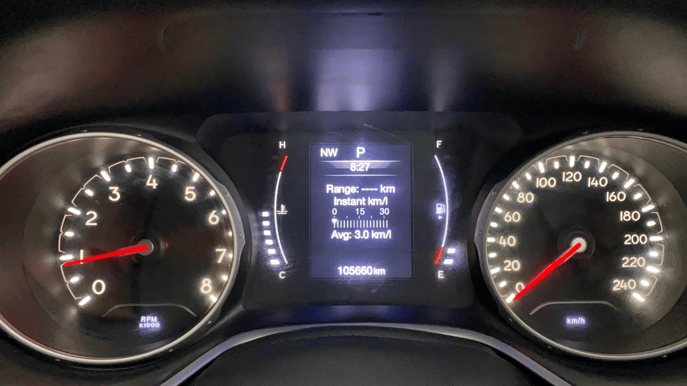 2019 Jeep Compass LIMITED PLUS PETROL AT, Petrol, Automatic, 1,05,696 km, Odometer Image