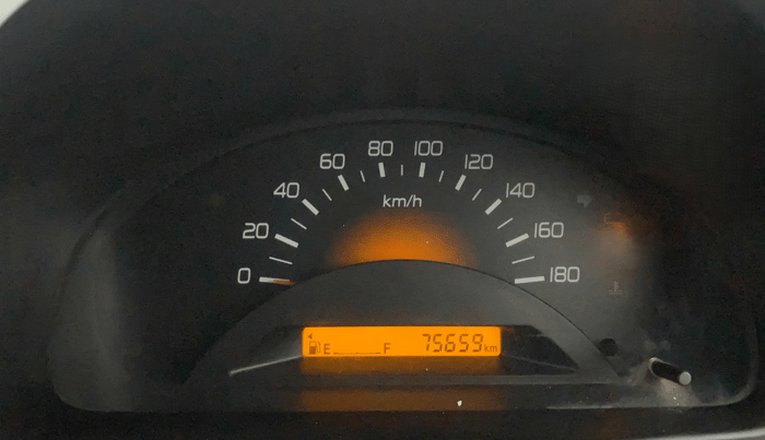 2015 Maruti Wagon R 1.0 LXI, Petrol, Manual, 75,592 km, Odometer Image
