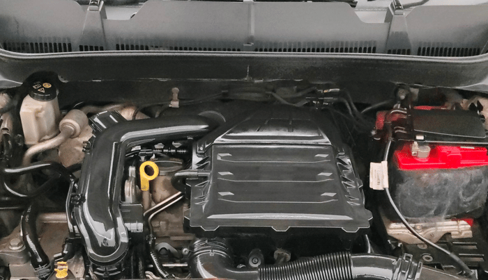 2021 Skoda KUSHAQ AMBITION 1.0L TSI AT, Petrol, Automatic, 1,12,663 km, Engine View