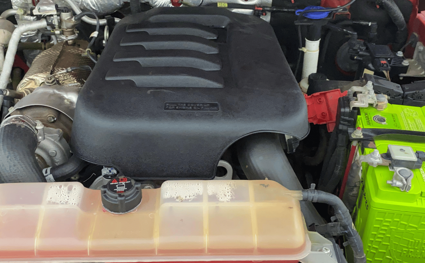 2023 Mahindra Thar LX D AT 4WD HT, Diesel, Automatic, 67,624 km, Engine View - Left