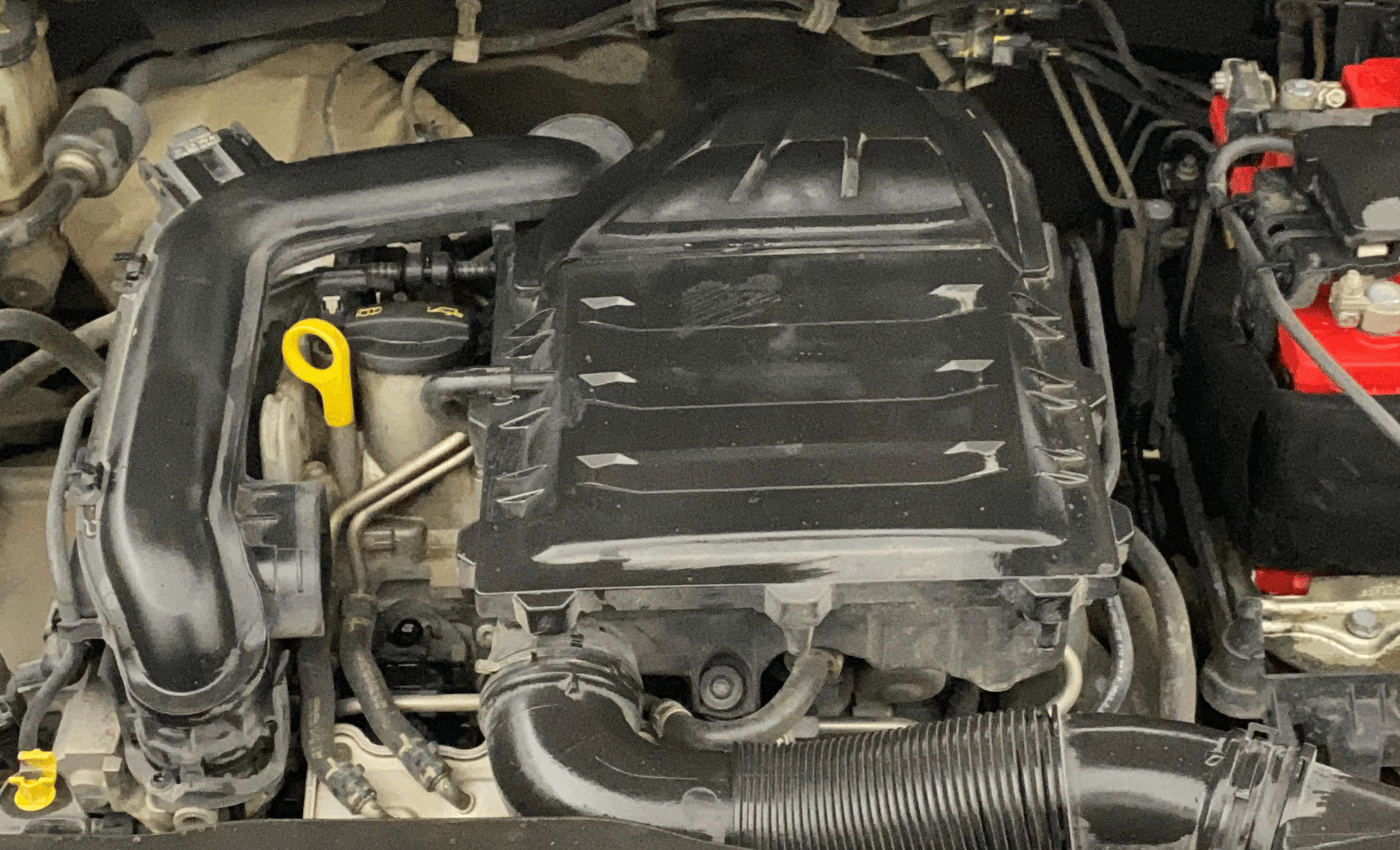 2022 Volkswagen TAIGUN TOPLINE 1.0 TSI AT, Petrol, Automatic, 1,16,362 km, Engine View