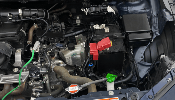 2025 Maruti Baleno ALPHA 1.2 AGS, Petrol, Automatic, 9,919 km, Engine View - Left