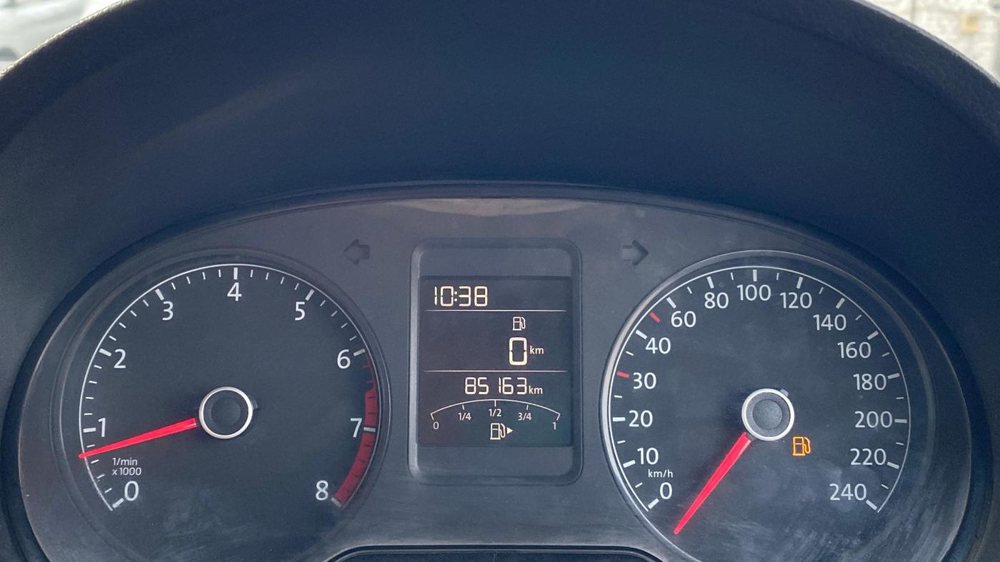 2018 Volkswagen Ameo COMFORTLINE 1.0L, Petrol, Manual, 85,169 km, Odometer Image