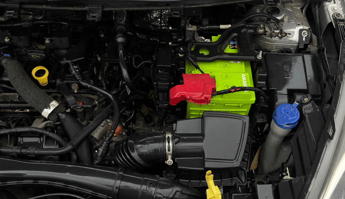 2019 Ford New Figo TITANIUM BLU 1.2 PETROL, Petrol, Manual, 82,960 km, Engine View - Left