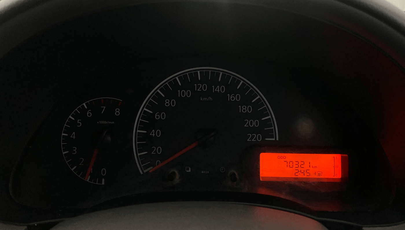 2014 Nissan Sunny XL, Petrol, Manual, 70,381 km, Odometer Image