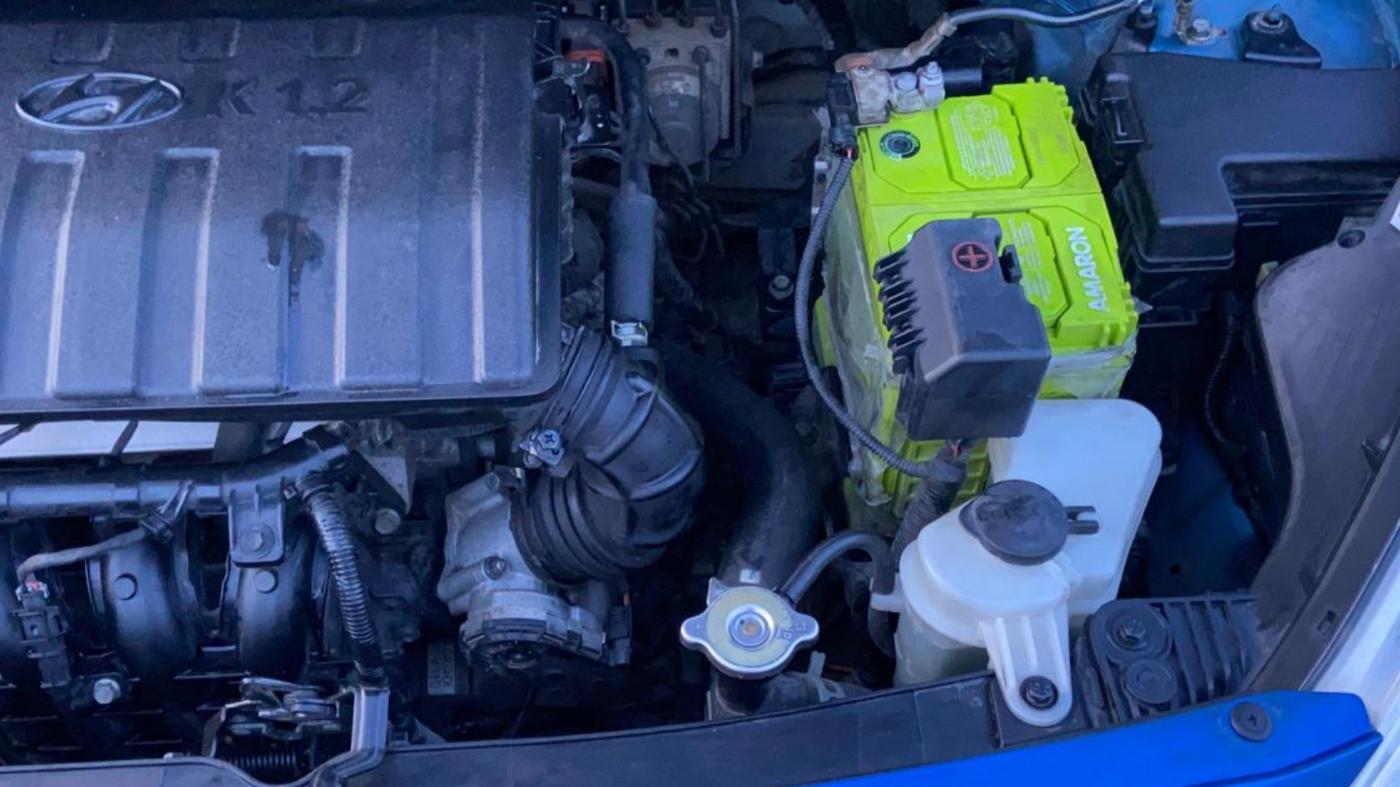 2019 Hyundai Grand i10 SPORTZ 1.2 KAPPA VTVT, Petrol, Manual, 92,059 km, Engine View - Left