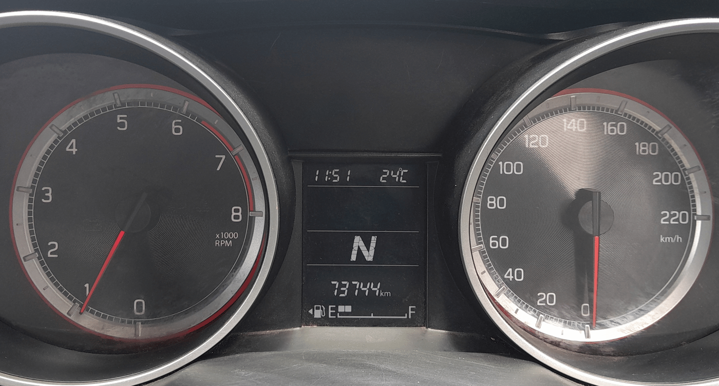 2020 Maruti Swift ZXI PLUS AMT, Petrol, Automatic, 73,743 km, Odometer Image