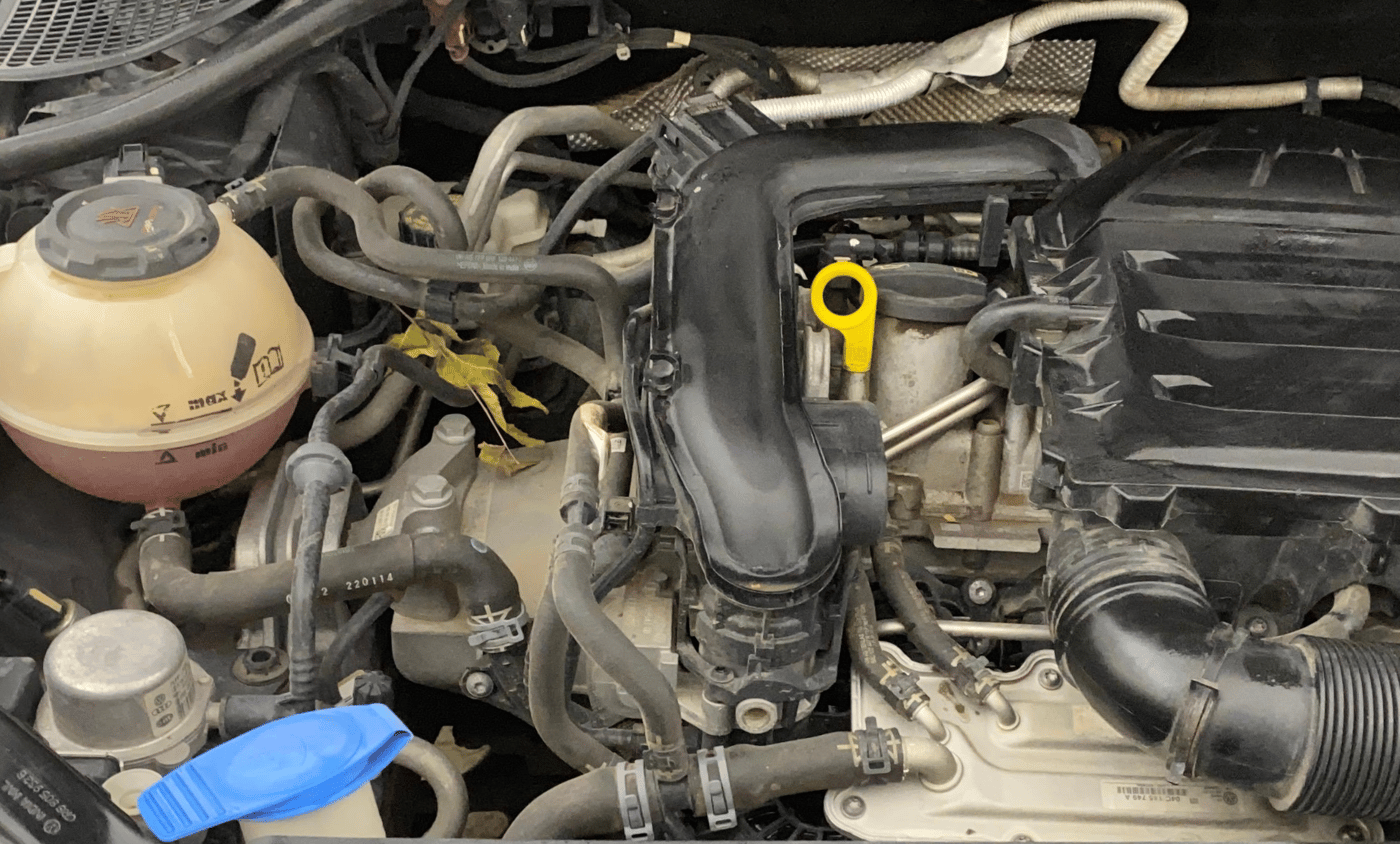 2022 Volkswagen Vento HIGHLINE PLUS 1.0L TSI AT, Petrol, Automatic, 79,093 km, Engine View - Right