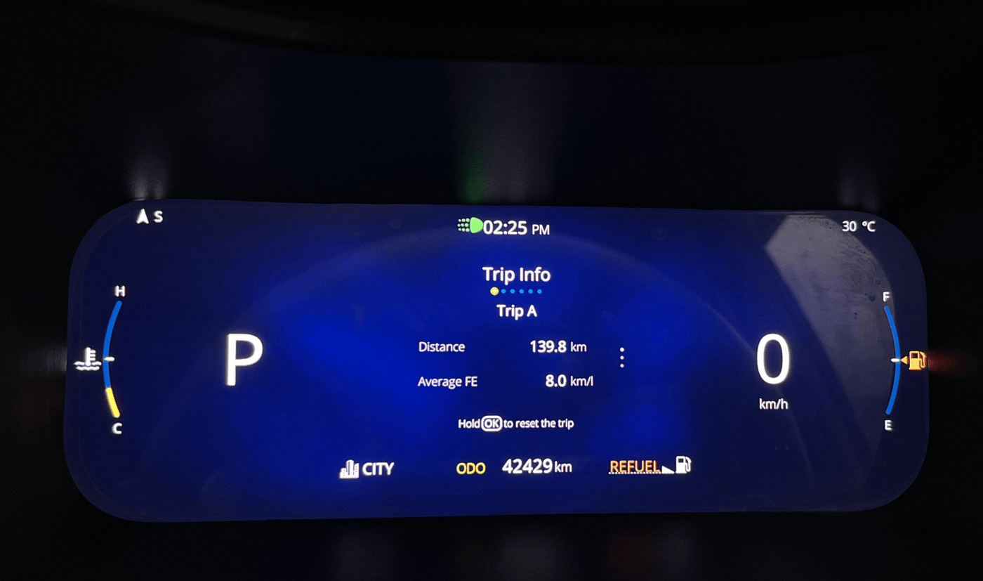 2024 Tata Curvv Creative Plus S 1.2 Petrol 7DCA, Petrol, Automatic, 42,583 km, Odometer Image