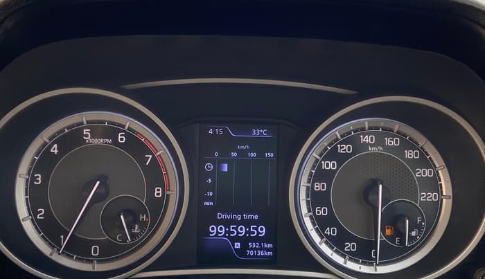 2021 Maruti Dzire ZXI Plus, Petrol, Manual, 70,133 km, Odometer Image