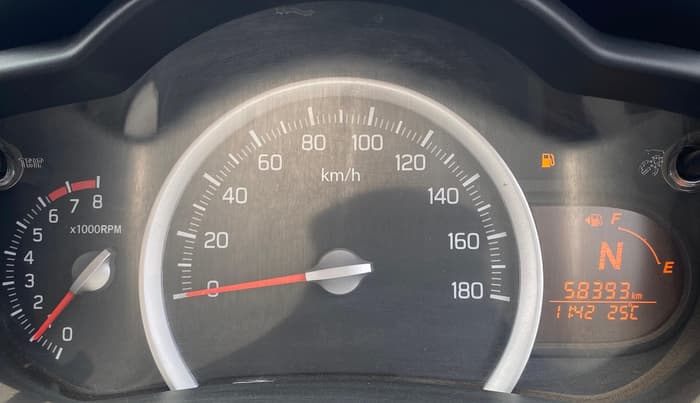 2015 Maruti Celerio ZXI AMT, Petrol, Automatic, 58,393 km, Odometer Image