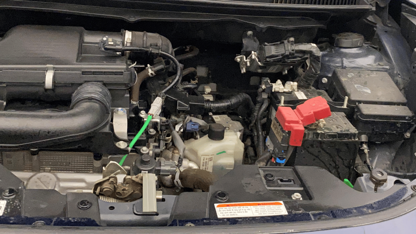 2024 Maruti FRONX DELTA PLUS 1.2L AGS, Petrol, Automatic, 28,137 km, Engine View - Left