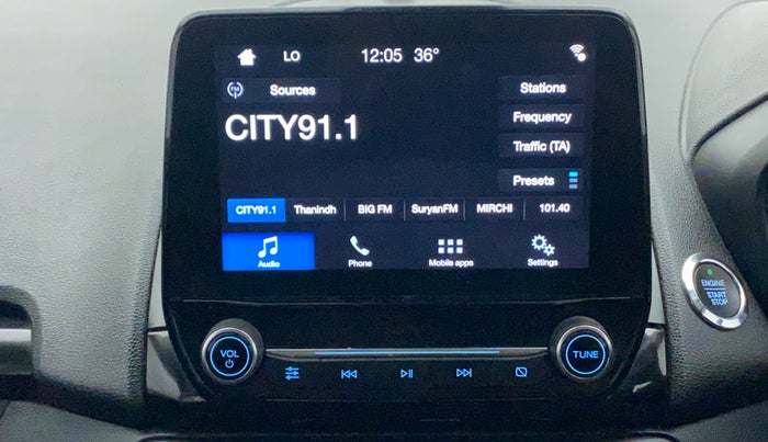 2018 Ford Ecosport TITANIUM + 1.5L PETROL AT, Petrol, Automatic, 60,572 km, Infotainment System
