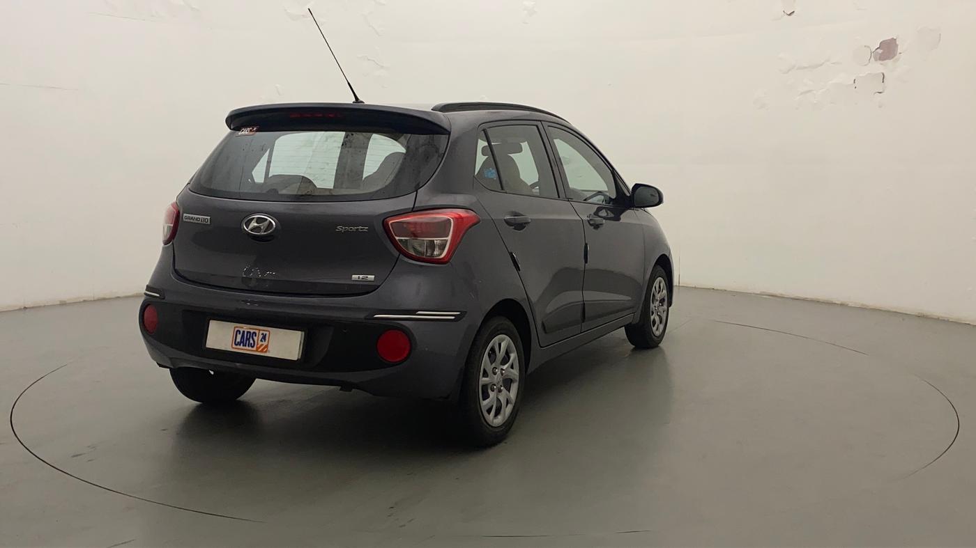 2019 Hyundai Grand i10 SPORTZ 1.2 KAPPA VTVT, Petrol, Manual, 20,385 km, Right Back Diagonal