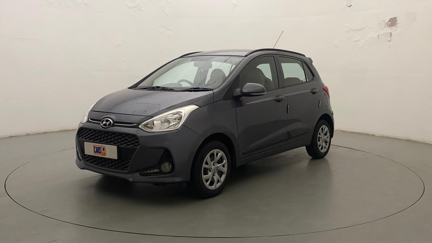2019 Hyundai Grand i10 SPORTZ 1.2 KAPPA VTVT, Petrol, Manual, 20,385 km, Left Front Diagonal