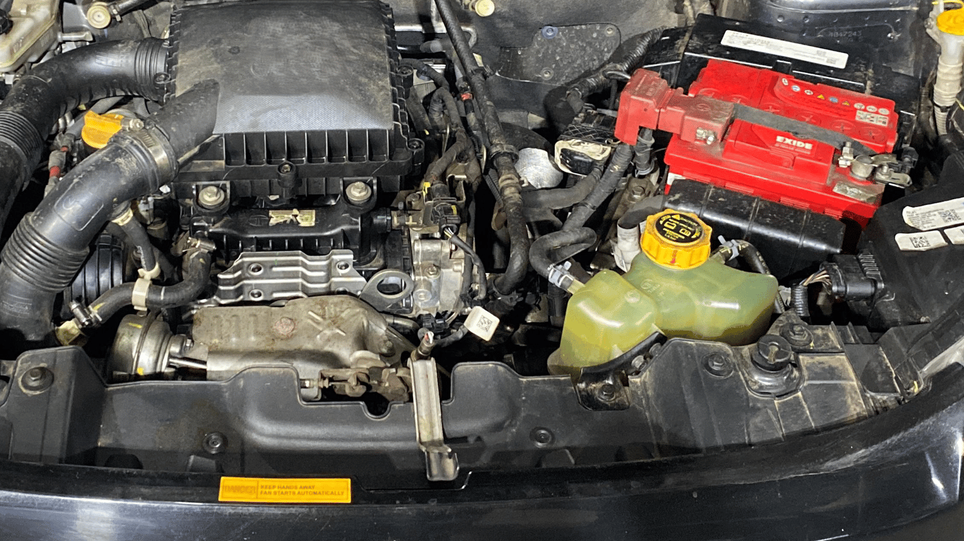2023 Tata NEXON XZA PLUS LUX SUNROOF DARK PETROL, Petrol, Automatic, 23,369 km, Engine View - Left