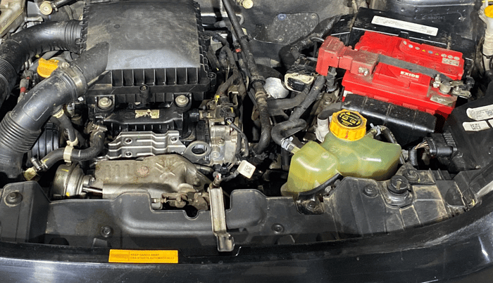 2023 Tata NEXON XZA PLUS LUX SUNROOF DARK PETROL, Petrol, Automatic, 23,369 km, Engine View - Left