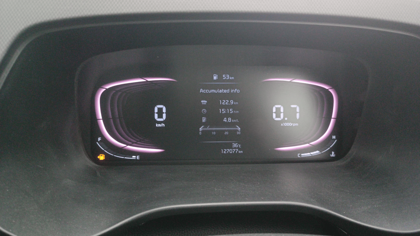 2022 KIA CARENS PRESTIGE PLUS 1.5 DIESEL 7 STR, Diesel, Manual, 1,27,075 km, Odometer Image