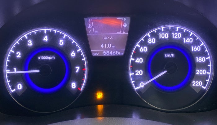 2011 Hyundai Verna FLUIDIC 1.6 VTVT SX, Petrol, Manual, 58,252 km, Odometer Image