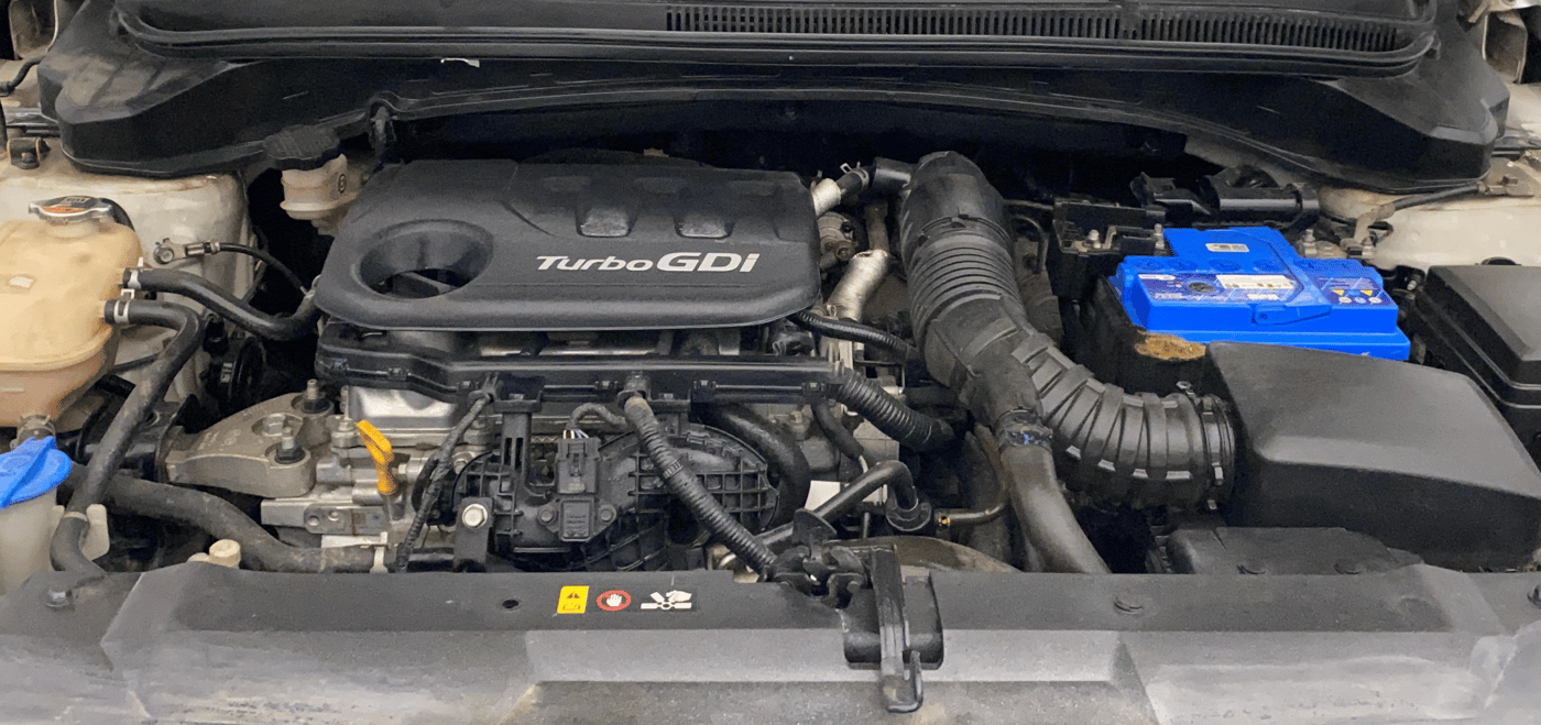 2021 Hyundai NEW I20 ASTA (O) 1.0 TURBO GDI DCT, Petrol, Automatic, 42,408 km, Engine View