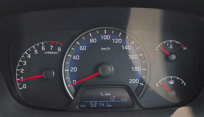2014 Hyundai Xcent S (O) 1.2, Petrol, Manual, 52,138 km, Odometer Image