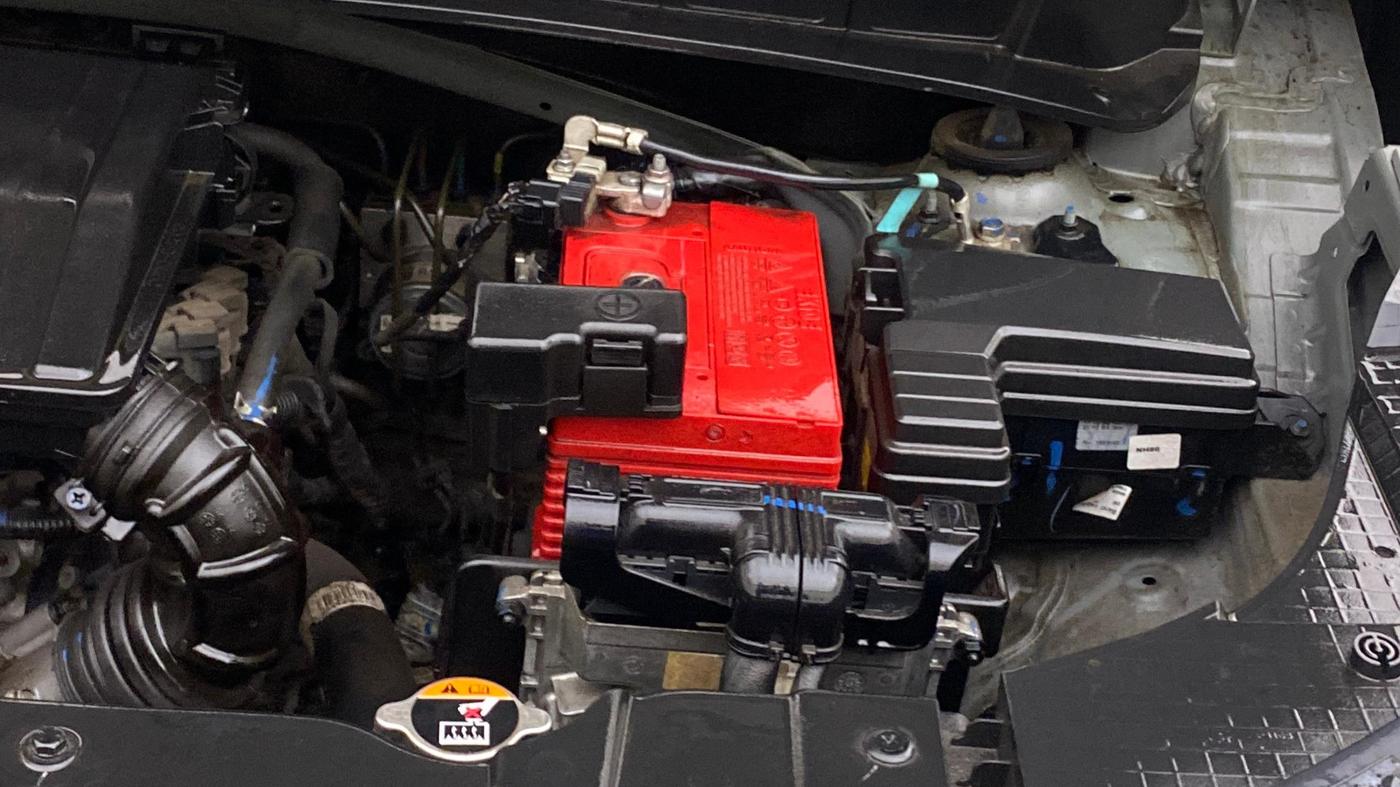 2024 Hyundai EXTER SX(O) CONNECT 1.2 AMT DUAL TONE, Petrol, Automatic, 28,151 km, Engine View - Left