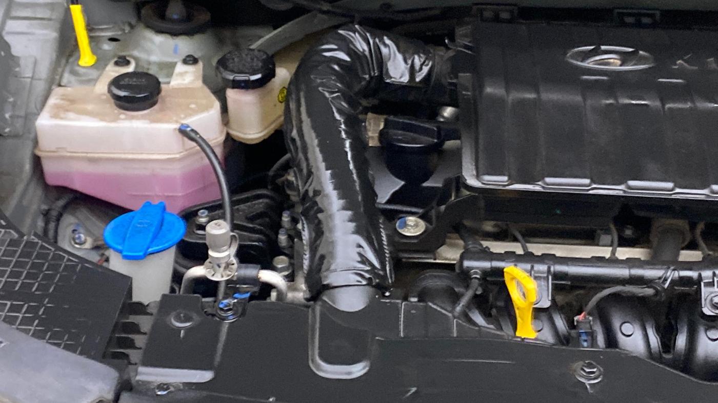 2024 Hyundai EXTER SX(O) CONNECT 1.2 AMT DUAL TONE, Petrol, Automatic, 28,151 km, Engine View - Right