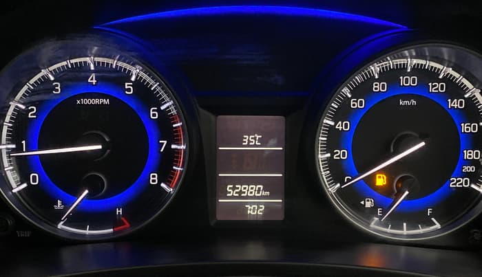 2016 Maruti Baleno DELTA PETROL 1.2, Petrol, Manual, 52,976 km, Odometer Image