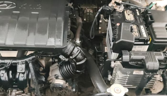 2020 Hyundai AURA SX PLUS 1.2 AMT, Petrol, Automatic, 34,756 km, Engine View - Left