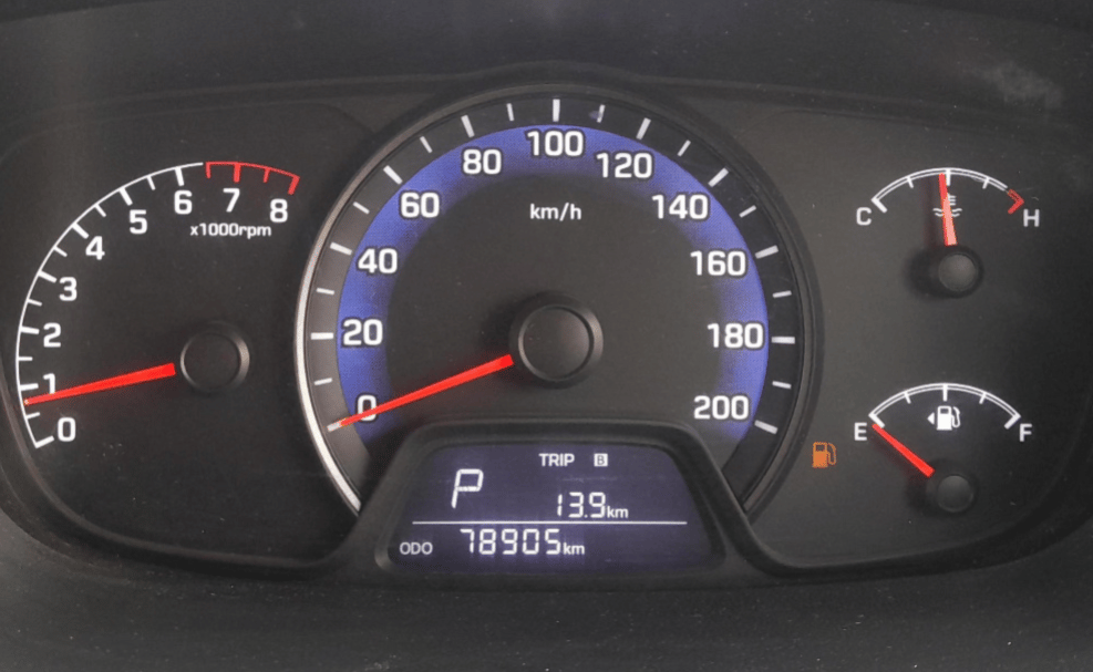 2014 Hyundai Xcent SX AT 1.2 (O), Petrol, Automatic, 78,893 km, Odometer Image
