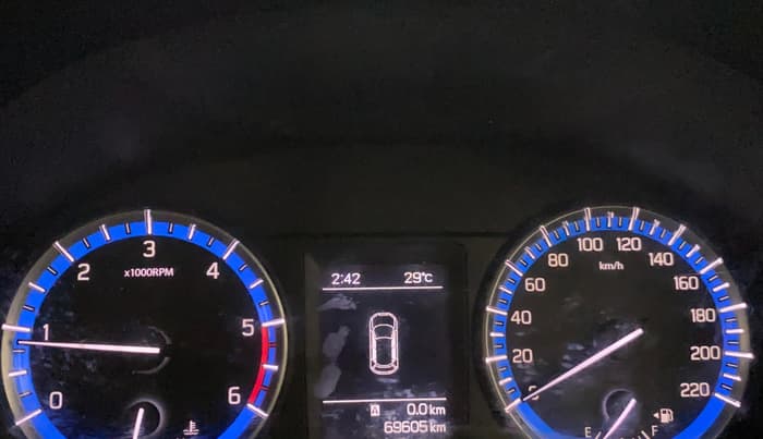 2017 Maruti S Cross ZETA 1.3, Diesel, Manual, 69,597 km, Odometer Image
