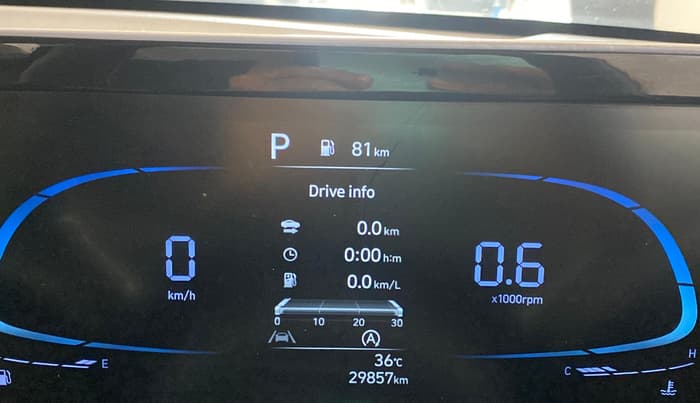 2023 Hyundai Verna SX (O) 1.5 TURBO DCT DUAL TONE, Petrol, Automatic, 29,856 km, Odometer Image