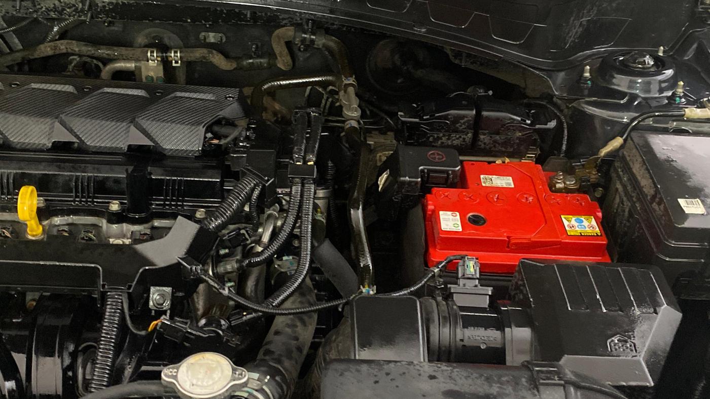 2019 KIA SELTOS HTX 1.5 PETROL, Petrol, Manual, 1,03,374 km, Engine View - Left