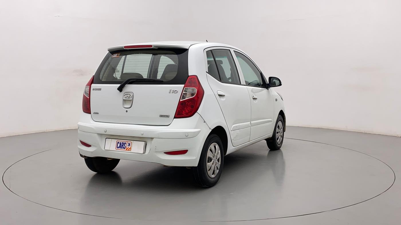 2012 Hyundai i10 SPORTZ 1.2 AT, Petrol, Automatic, 38,261 km, Right Back Diagonal