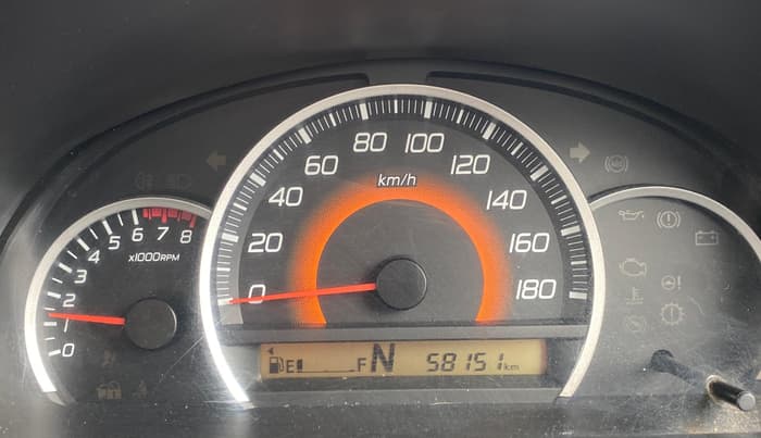 2016 Maruti Wagon R 1.0 VXI AMT, Petrol, Automatic, 58,151 km, Odometer Image