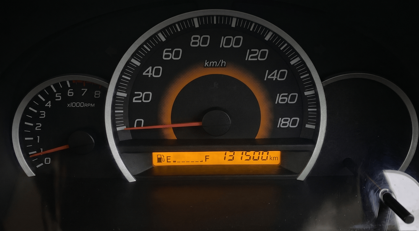 2013 Maruti Wagon R 1.0 VXI, Petrol, Manual, 1,31,557 km, Odometer Image