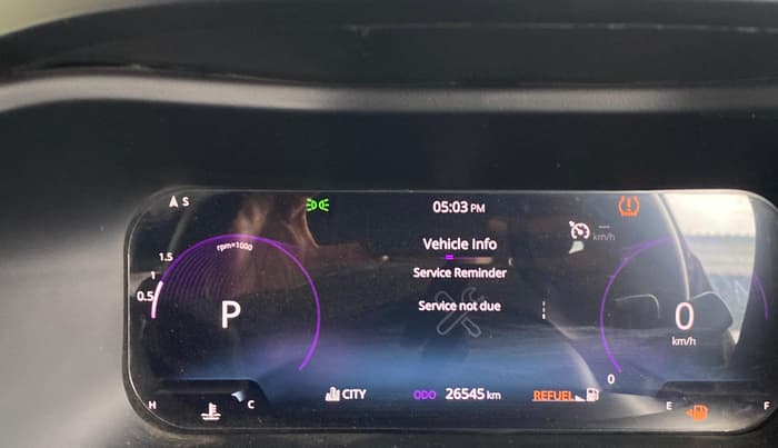 2024 Tata NEXON FEARLESS + SUNROOF DCA DUAL TONE 1.2 PETROL, Petrol, Automatic, 26,543 km, Odometer Image