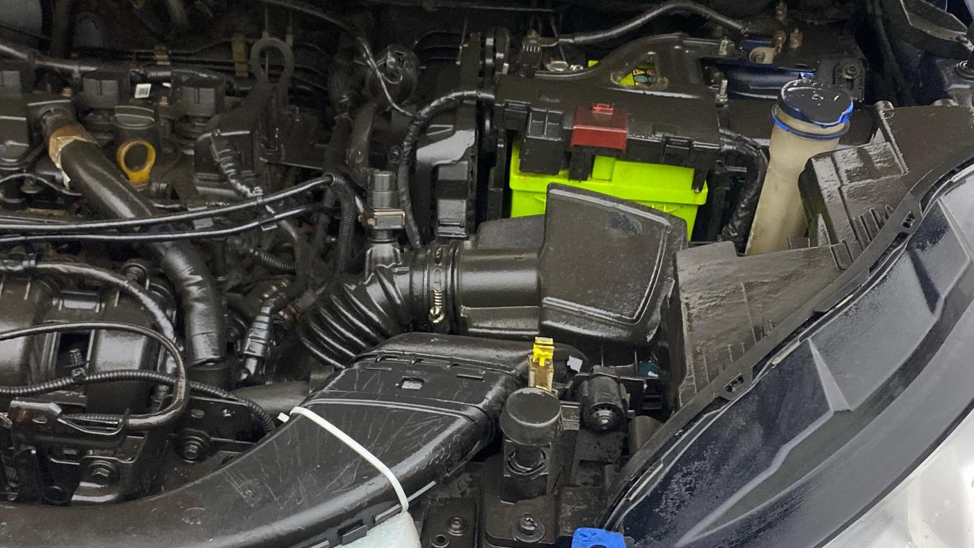 2021 Ford Ecosport TITANIUM 1.5L PETROL AT, Petrol, Automatic, 1,10,045 km, Engine View - Left