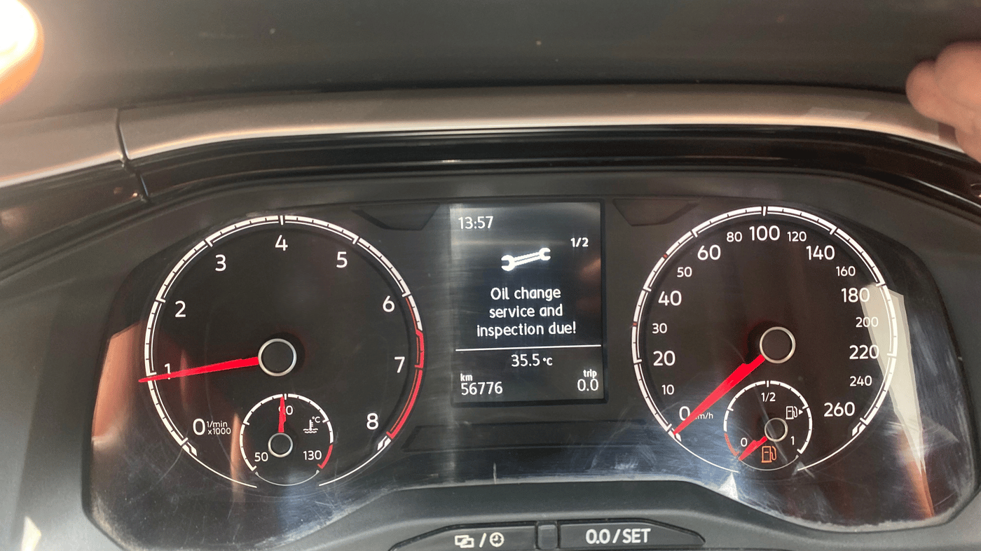 2023 Volkswagen VIRTUS HIGHLINE TSI 1.0 MT, Petrol, Manual, 56,776 km, Odometer Image