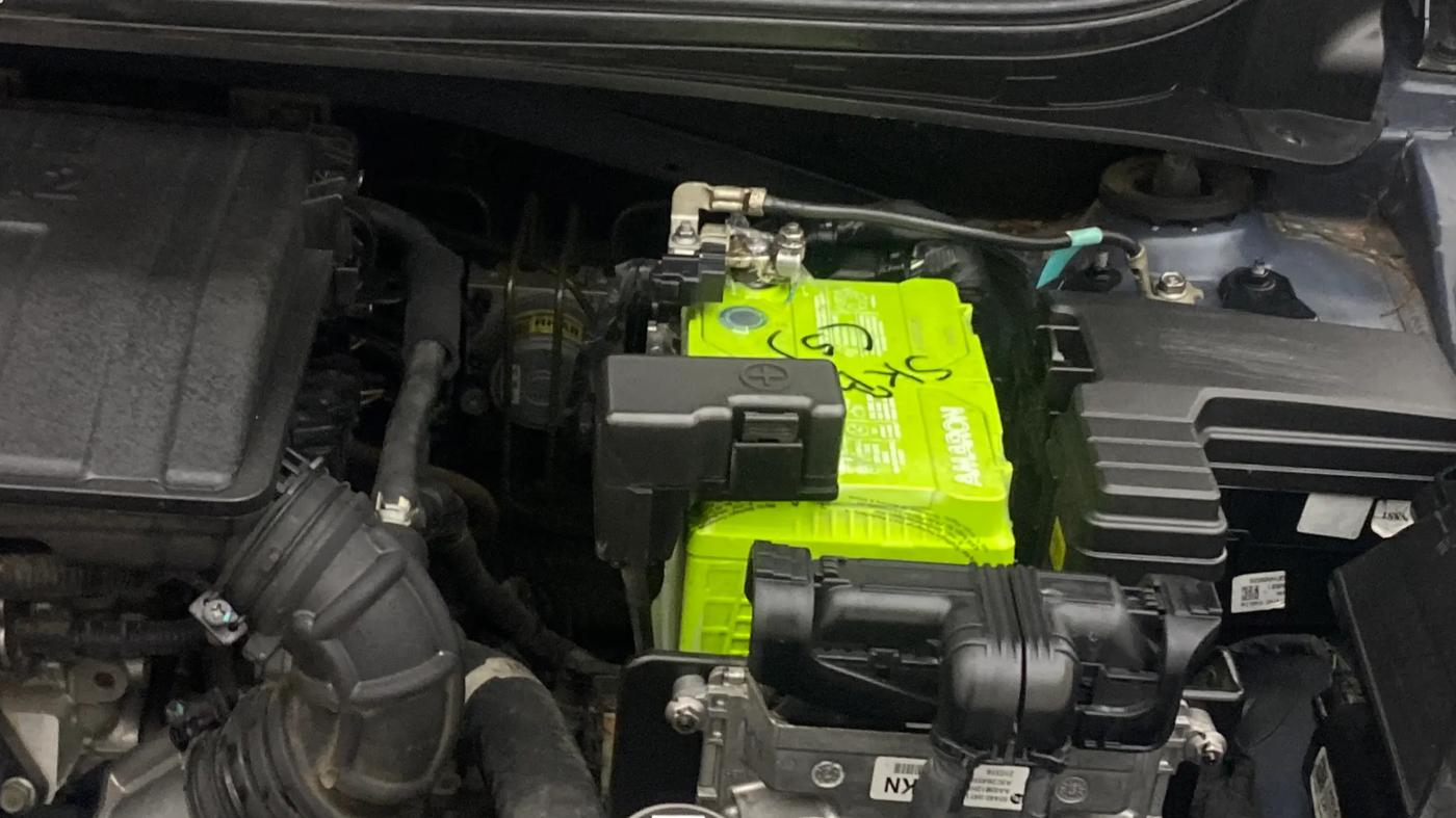 2021 Hyundai GRAND I10 NIOS ASTA AMT 1.2 KAPPA VTVT, Petrol, Automatic, 50,687 km, Engine View - Left