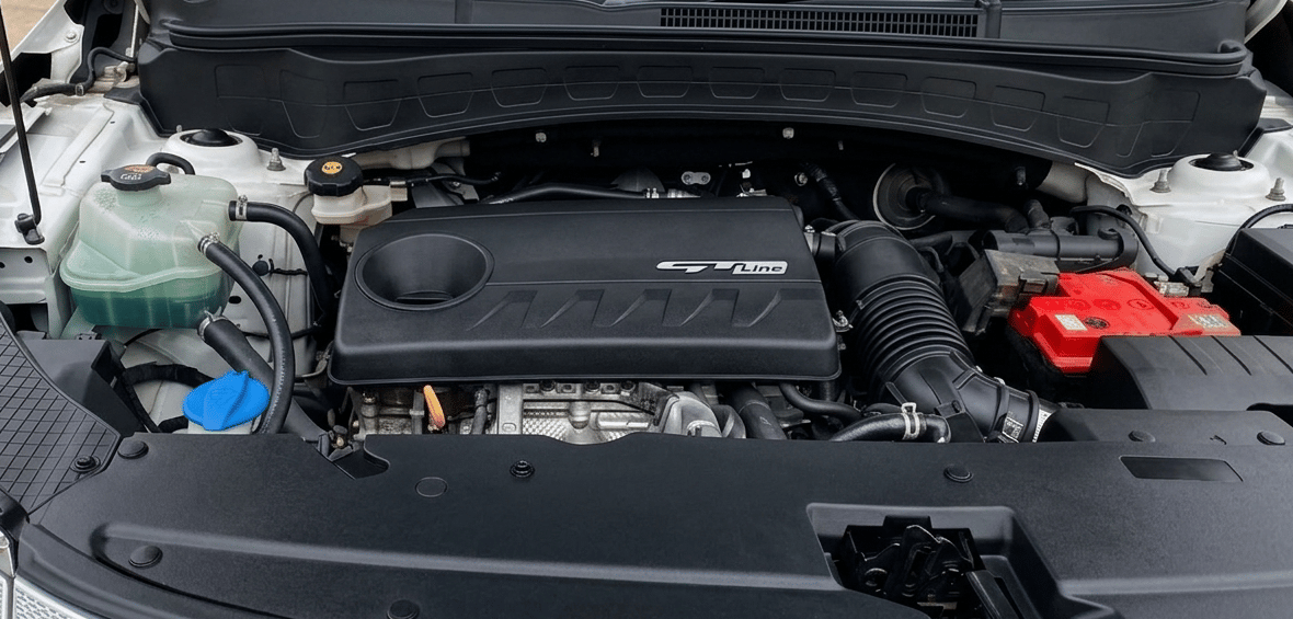 2020 KIA SELTOS GTX PLUS DCT 1.4 PETROL, Petrol, Automatic, 1,28,425 km, Engine View - Right
