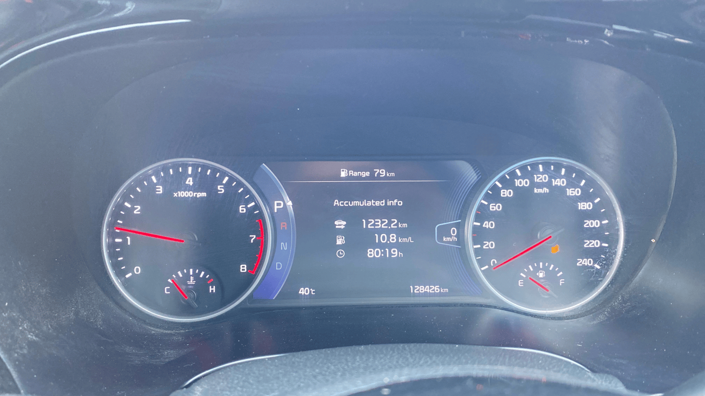 2020 KIA SELTOS GTX PLUS DCT 1.4 PETROL, Petrol, Automatic, 1,28,425 km, Odometer Image