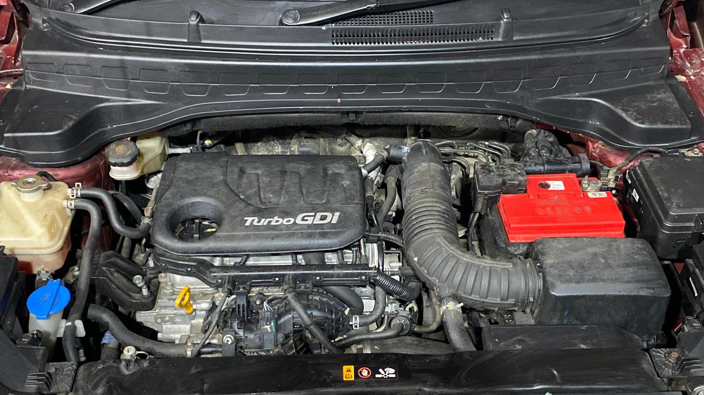 2022 KIA SONET HTX PLUS 1.0 IMT, Petrol, Manual, 34,056 km, Engine View