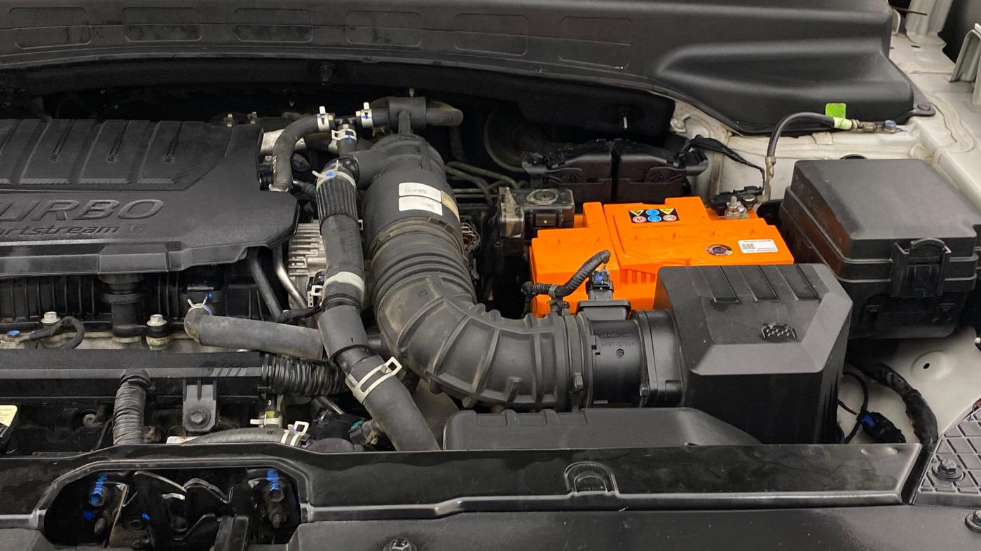 2023 Hyundai ALCAZAR PLATINUM 1.5 TURBO PETROL MT 7STR, Petrol, Manual, 24,496 km, Engine View - Left