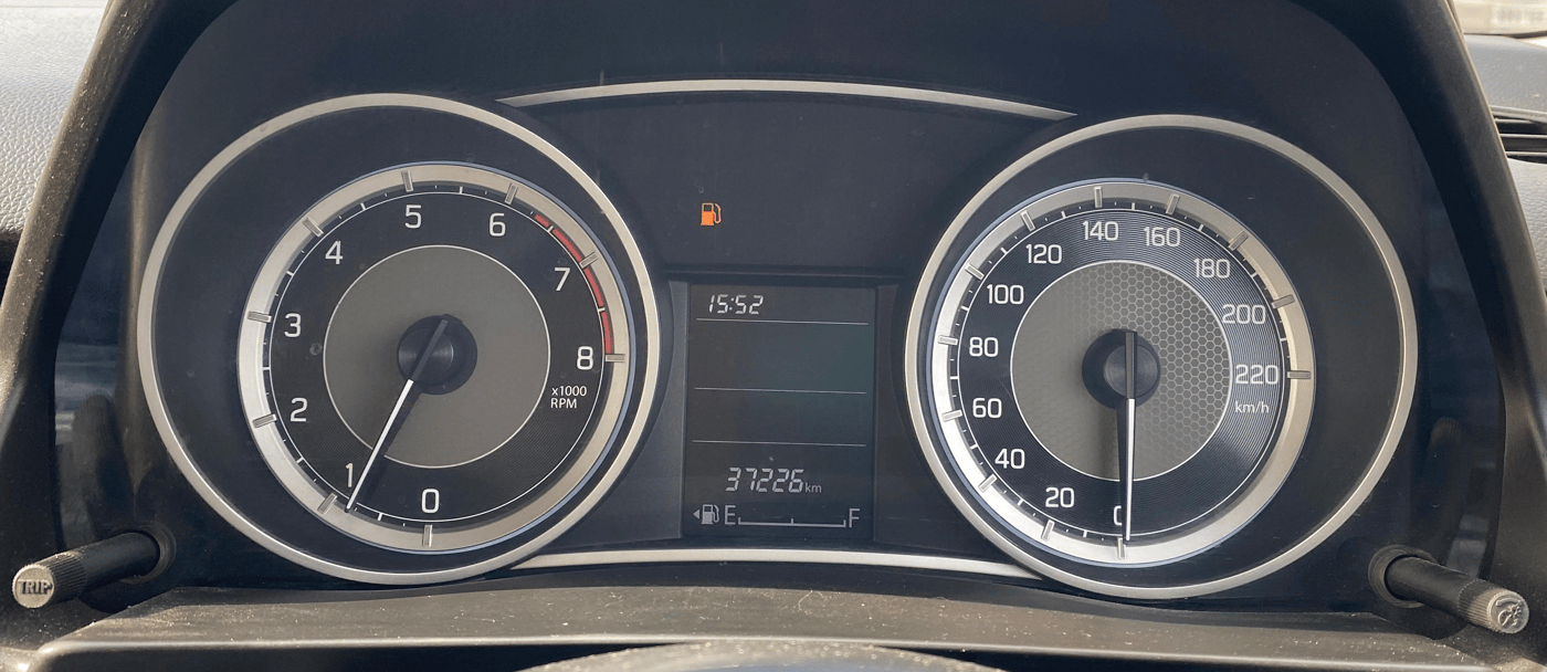 2017 Maruti Dzire VXI, Petrol, Manual, 37,218 km, Odometer Image